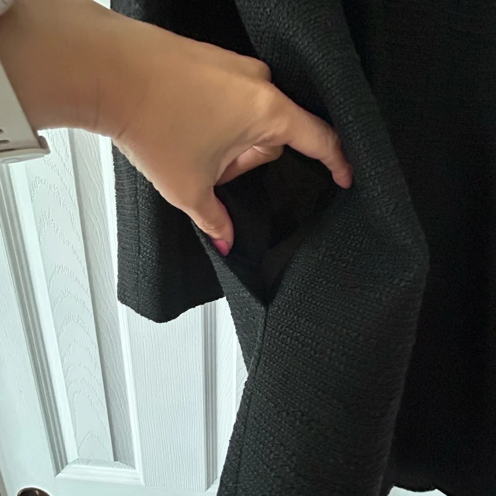 Kate Spade Black Flower Jacket Timeless Design - Picture 7 of 8